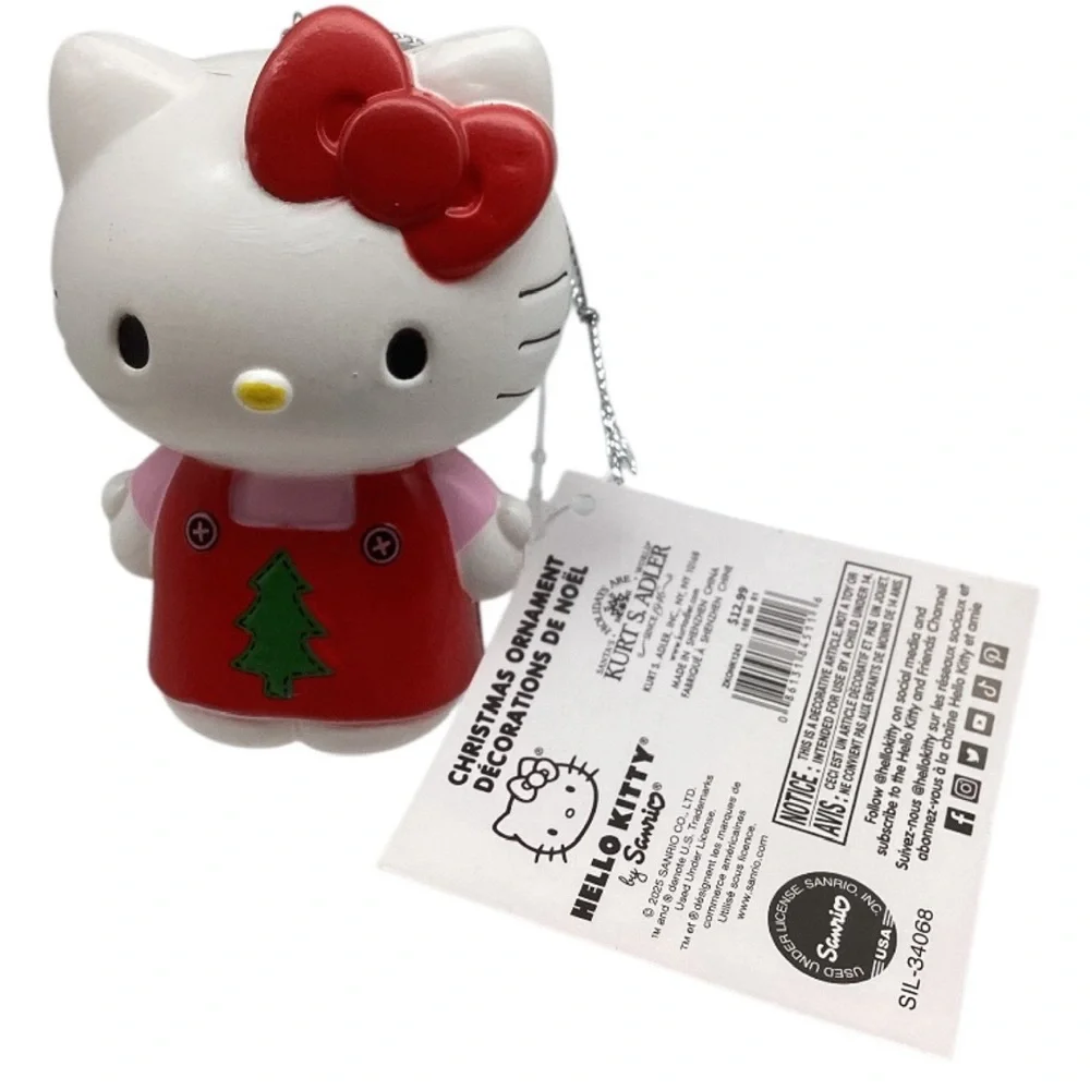 Kurt Adler “Hello Kitty” Christmas Ornament (NWT)